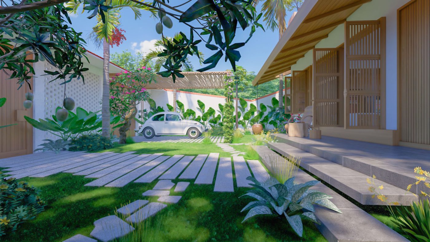 Gợi ý cách thiết kế sân vườn nhà quê đẹp - Dịch Vụ Làm Vườn